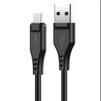 Cable Acefast C3-09 USB-A Micro USB 1.2M 2.4AMP Data V8 Negro