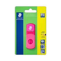 Sacapuntas Con Borrador Staedtler 511SEF20BK Rosa Neón