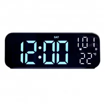 Relogio Digital Parede Sate AC-T6852 LED Blue