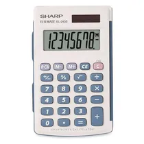 Calculadora Sharp EL-243SB 8 Digitos - White/Blue