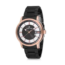 Relógio Analógico Masculino Daniel Klein Premium DK12108-2 - Preto e Rosa Ouro