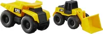 Caminhãos de Carregamento Frontal e Basculante Cat - Little Machines - 82279