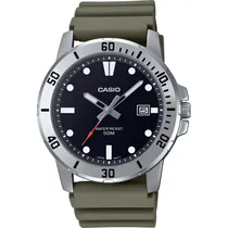 Relógio Casio MTP-VD01-3EVUDF Analógico Masculino - Verde/Preto