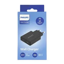 Carregador de Parede Philips DLP4322CB/70 USB-A | USB-C 33W - Black