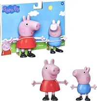 Hasbro Figuras Pep Peppa And George Value Figures Plastico 3+ Años Multicolor