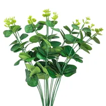Eucalipto Artificial Decorativo Galhos - Verde c/Brillo