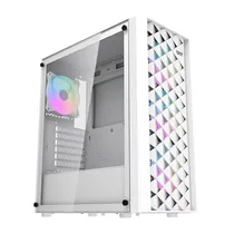 Gabinete Gamer Darkflash DK351 / 4 Cooler / Argb - Branco (Caixa Danificada)
