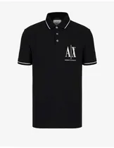 Armani Exchange Remera A.X Polo 8NZFPAZ8M5Z (T)L Negro