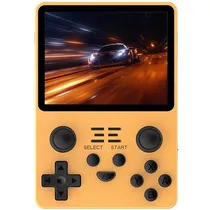 Console Portátil Powkiddy RGB20S 64GB de 3.5" com 10.000 Jogos - Laranja