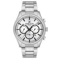 Relogio Analogico Masculino Daniel Klein DK.1.12673-1 Exclusive Gents / Pulseira de Aco Inoxidavel - Prata