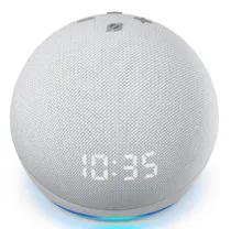 Amazon Echo Dot Alexa 4ND Geração With Clock - Branco (B07XJ8C8F7)