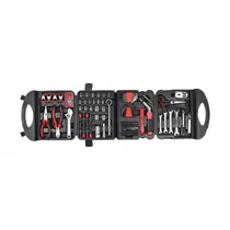 Kit de Ferramentas Megastar YM777 com 189 Peças - Preto/Vermelho