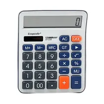 Calculadora Ecopower EP-C300 12 Dígitos/Batería - Branco
