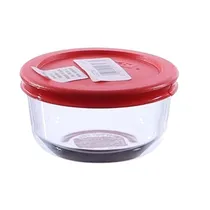 Pyrex ST Plus 2-Cup Red c/Tapa Plast