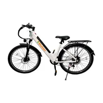 Bicicleta Elétrica Bluhan K33 - 350W - 32KM/H - 26" - Até 136KG - Branco