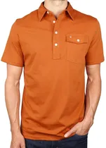 Outlet Camisa Criquet Polo Marrom Masculina