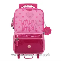 Chenson Mochila Con Rueda CG34166 Happy Girl Rosa