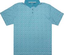 Outlet Camiseta Polo Walter Hagen MGA31323 Turquesa Estampado - Masculina