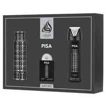 Kit Lattafa Pride Pisa Gift Set - 3 Em 1 - Eau de Parfum - Unissex - 100ML