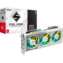 Placa de Video Asrock RX9070XT Steel Legend 16GB DDR6 256-Bit - White