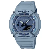 Relogio Unissex Digital Casio GA-2100PT-2A Azul Claro