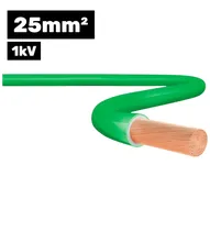 Cabo Flexível Silnax 1KV Hepr 1*25MM 100M Verde