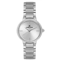 Relogio Analogico Feminino Daniel Klein DK.1.14100-1 Premium Lady / Pulseira de Aço Inoxidável - Prata