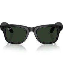 Óculos de Sol Ray Ban Meta Wayfarer RW4008 com Câmera/Wi-Fi - Matte Black/Transitions Graphite Green