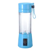 Mini Liquidificador Portátil Recarregável Bigstar Plus BSP1253 / 380ML- Azul Claro