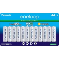 Pilha Recarregável Panasonic Eneloop BK-3MCCA12FA AA - 12 Unidades