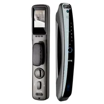 Fechadura Elétrica Hye HYE-820A - Impressão Digital/Senha/Aplicativo/Cartão Inteligente - com Camara Wifi - Preto