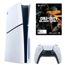 Console Sony Playstation 5 Slim CFI-2015 A01X 1TB / Standard Edition / Bivolt - Branco + Jogo Call Of Duty Black Ops 6 (Americano)