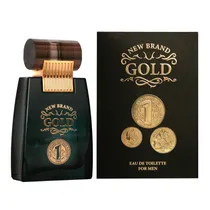 Perfume New Brand Prestige Gold Men - Eau de Toilette - Masculino - 100ML