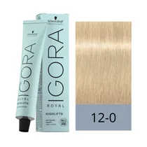 Crema de Coloración Schwarzkopf Igora Royal 12-0 Super Aclarante Natural 60GR