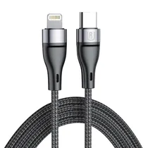 Cabo Ur U-10 / USB-C - Lightning / 30W / 1 Metro - Nylon Preto