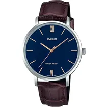 Relógio Casio LTP-VT01L-2BUDF Analógico Feminino - Marrom/Azul