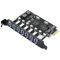 Placa PCI Express 7X1 Saidas USB 3.0