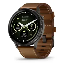 Garmin Venu 4 Brown Couro 45MM 010-03014-03