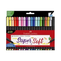 Marcador Faber Castell Super Soft Brush 55 60 20 20 Unidades