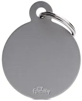 Medalha de Identificação Myfamily Círculo Grande MFB62 - Cinza