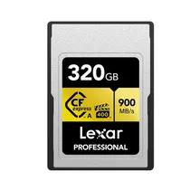 Cartao de Memoria CF Express 320GB Lexar Prof Tipo A Gold Series 900-800MB/s