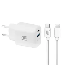 Carregador Ur UA-14 - 38W - USB-C/Lightning - Branco