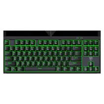 Teclado Gamer T-Dagger Corvette T-TGK302-BL Rainbow Switch Azul Ingles - Preto