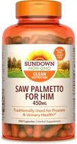 Sundown Alimentares Saw Palmetto Plastico 450 MG/250 Caps s/C