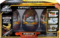 Jurassic World Captivz 3 PK Dinos In Slime - Toy Monster