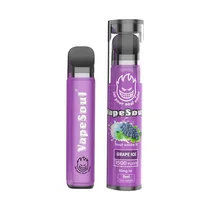 Pod Descartável Vapesoul 1500 Puffs Grape Ice