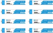 Bateria Betafpv BT2.0 300 Mah 1S 30C Versão 2022 (8 Peças)