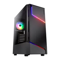 Gabinete Cougar MX360 RGB 1FAN Black Templado