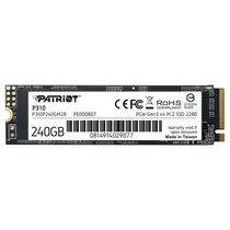 SSD Patriot P310, 240GB, M.2 Nvme, Leitura 1700MB/s, Gravação 1000MB/s, P310P240GM28