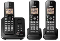Telefone Fixo Panasonic Sem Fio KX-TGC363LAB 1.9GHZ (3 Bases) 110V